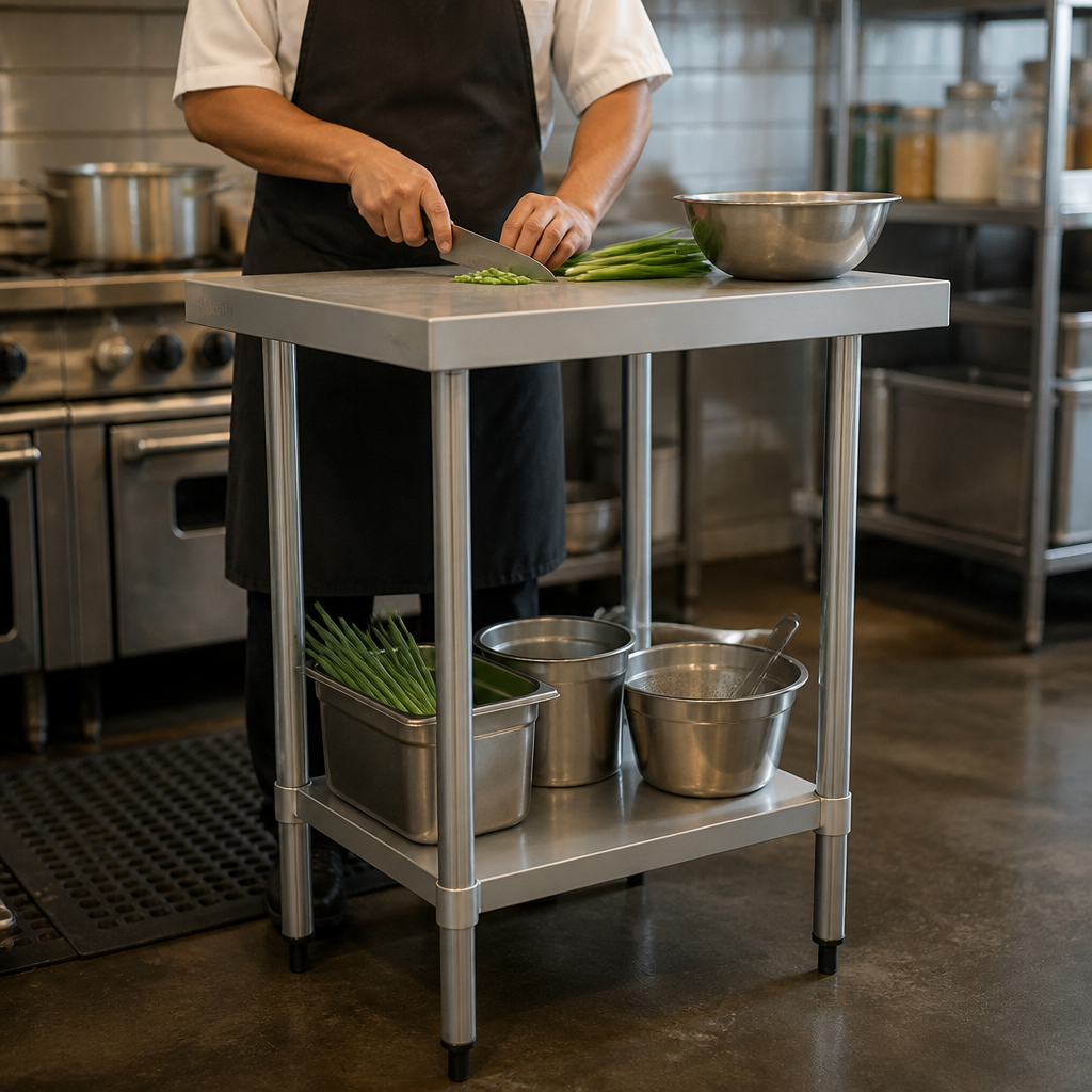 600mm Stainless Steel Commercial Prep Table Workbench