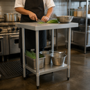 600mm Stainless Steel Commercial Prep Table Workbench