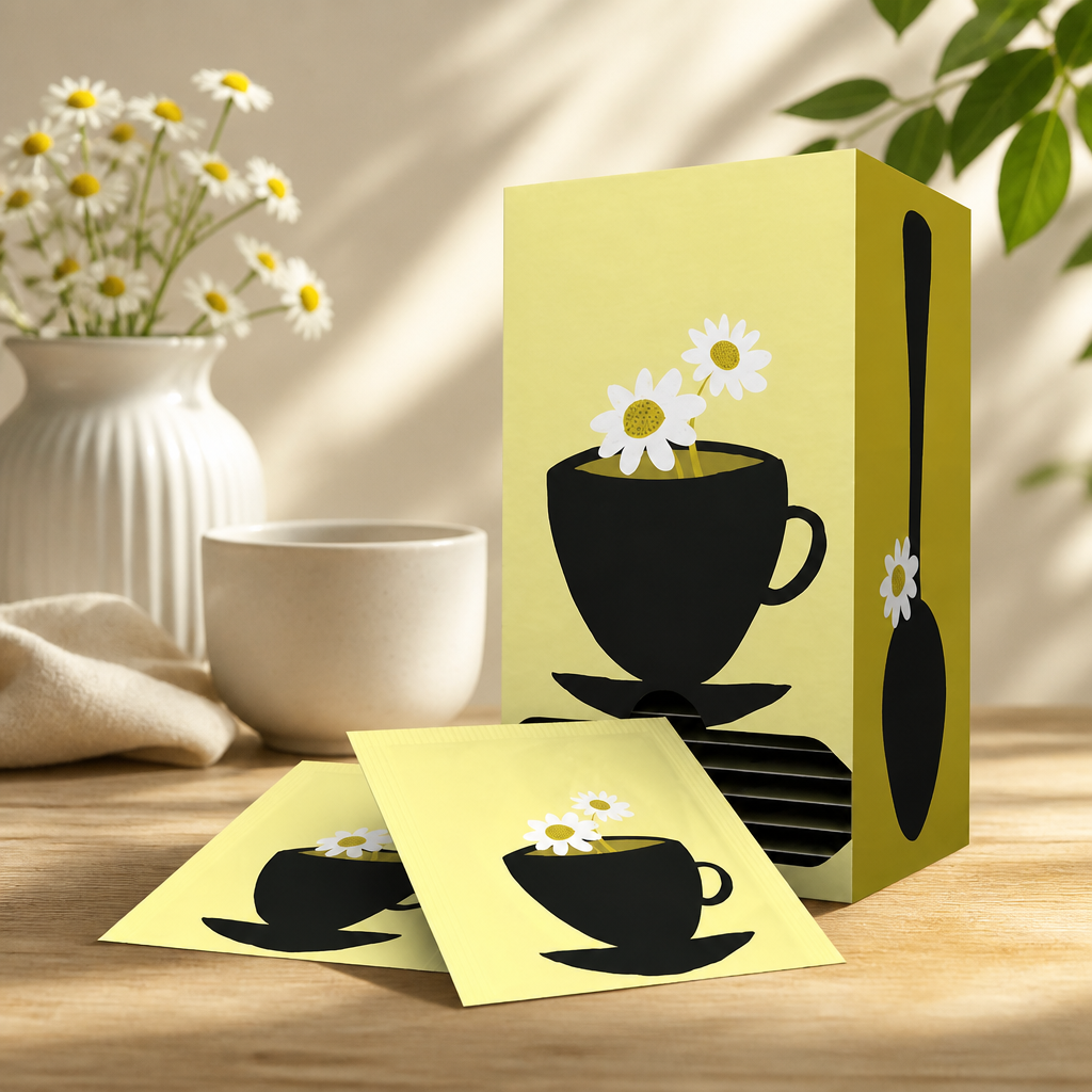 Fairtrade Organic Chamomile Tea Bags 6 x 25 Pack Biodegradable