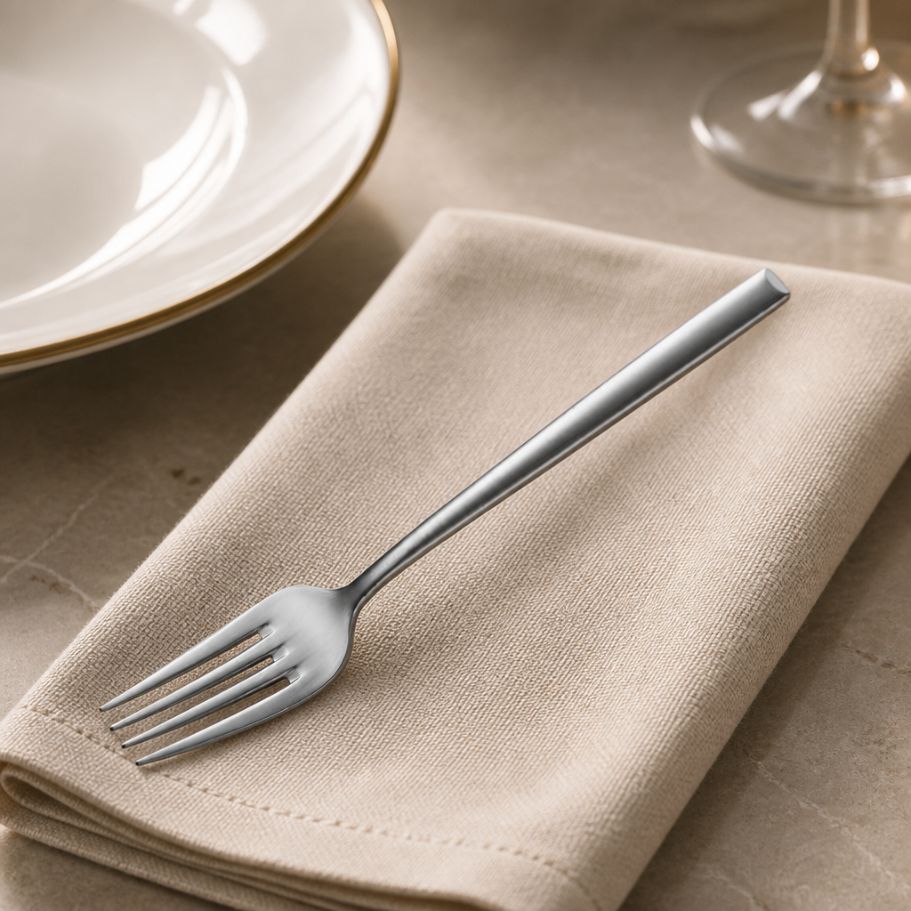 Set of 12 Velvet Finish Stainless Steel Commercial Table Forks