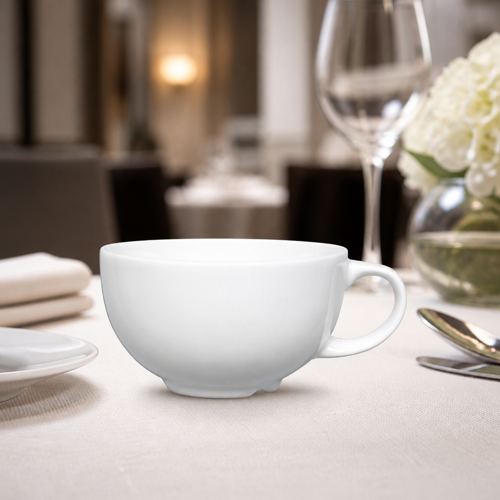 Commercial Fine China Cappuccino Cups 227ml - 24 Pack