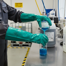 High-Performance Nitrile Gloves 45cm Long with Slip-Resistant Grip for Enhanced Protection Against Solvents and Oils
