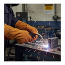 Premium Reinforced Leather Welding Gauntlet with Enhanced Protection for Welding and Metal Handling