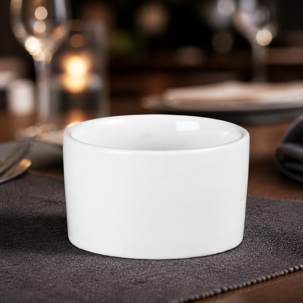 Commercial Porcelain Ramekins 90mm 170ml Whiteware 12 Pack