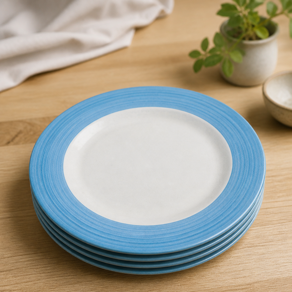 Commercial Blue Slimline Plates 270mm - 24 Pack