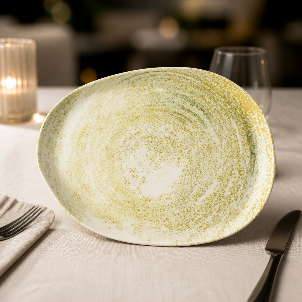 Commercial Oblong Plates 260x200mm - 6 Pack Super Vitrified Ceramic