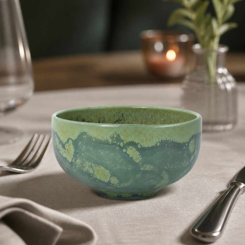 Commercial 110mm Burnt Emerald Bowls - 12 Pack
