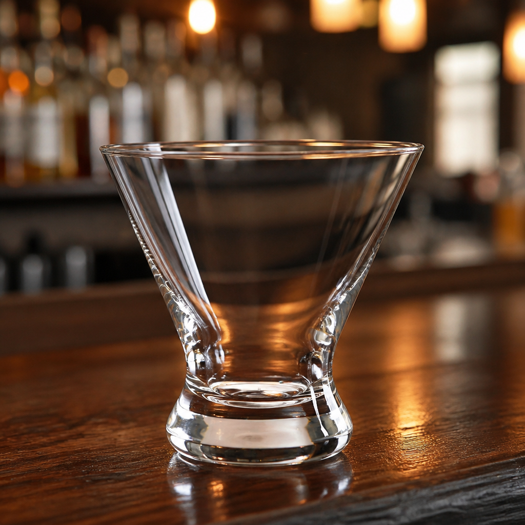 Commercial 410ml stemless martini glasses, 12 pack
