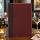 Commercial A4 Menu Cover in Bordeaux for Restaurants and Cafes
