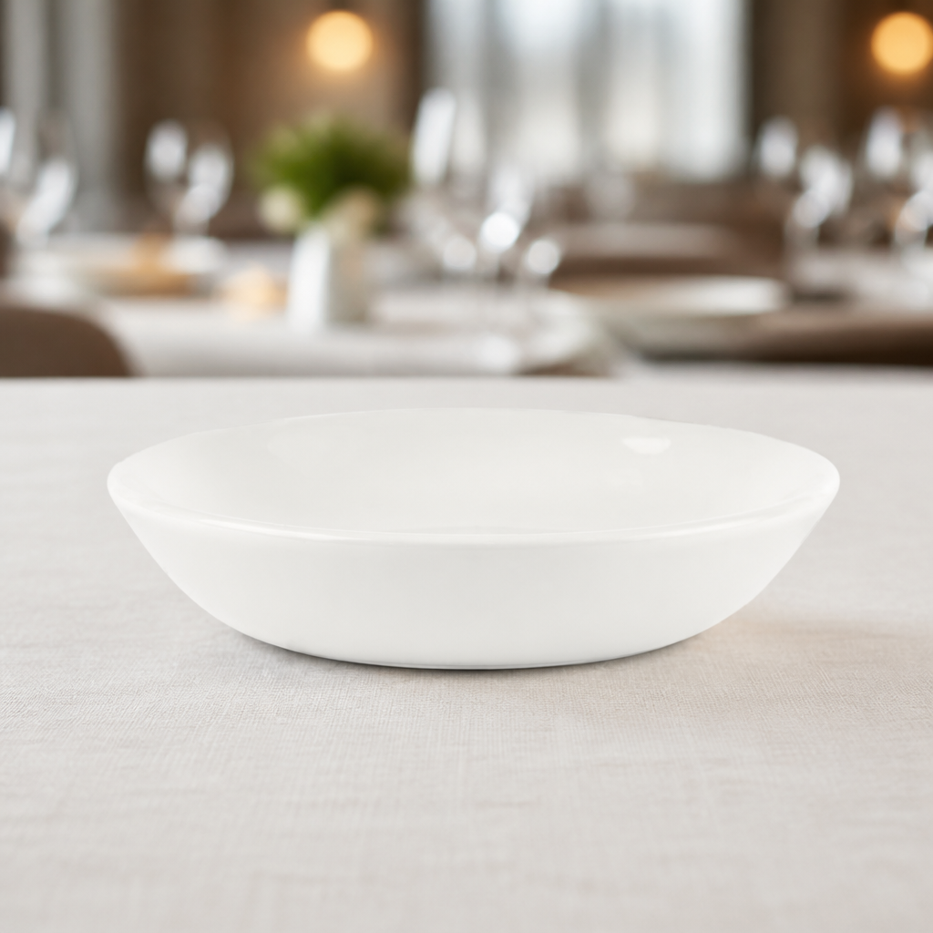 24 pack of 4 inch commercial porcelain butter dishes