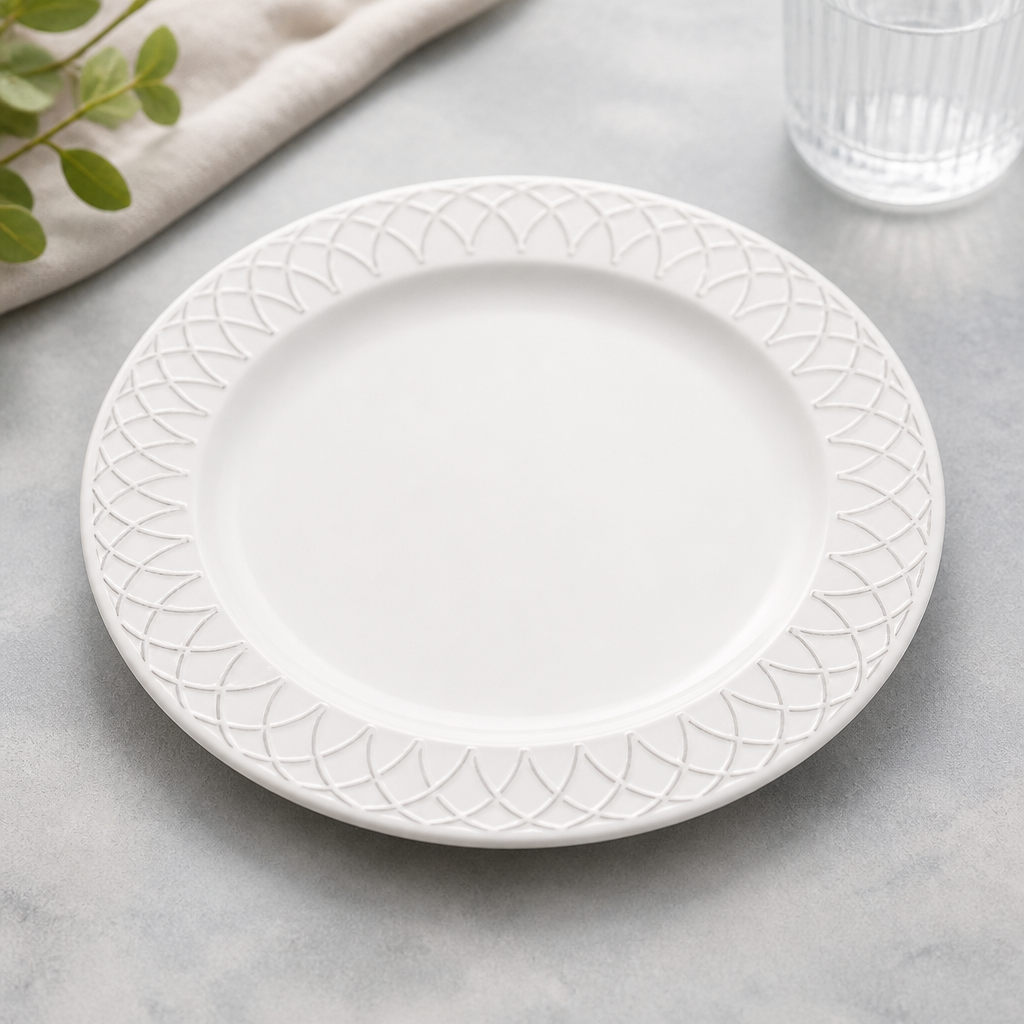 Commercial Plates 230mm Porcelain 12 Pack