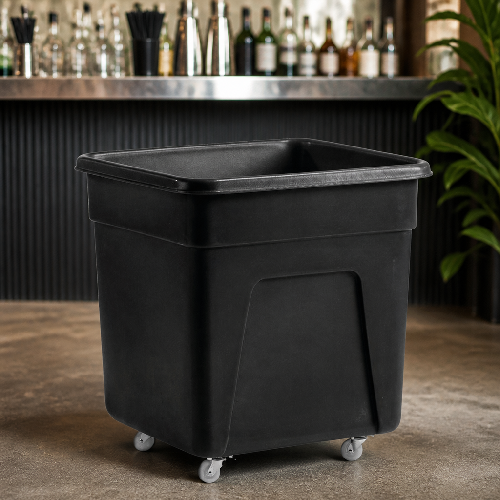 Large 185Ltr Commercial Polyethylene Trolley with Castors
