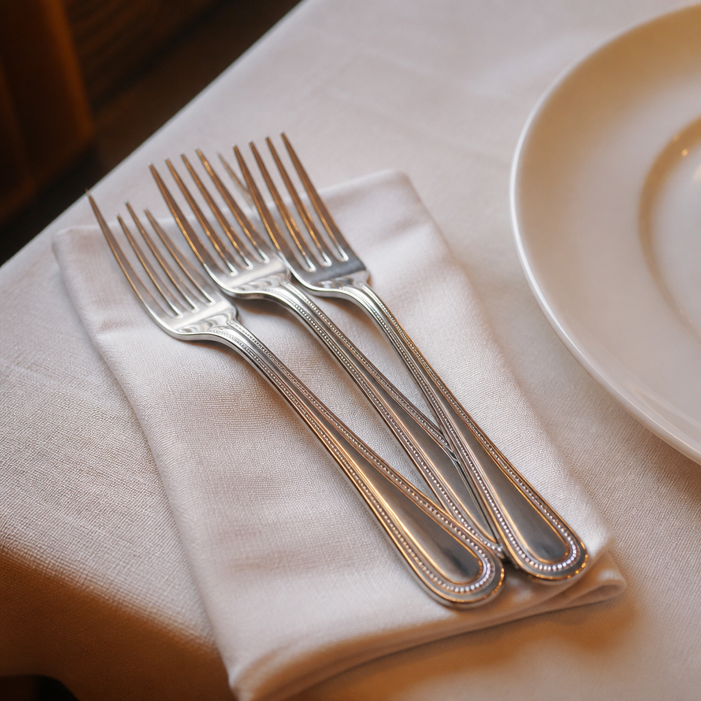 Commercial Bead Table Forks 200mm - 12 Pack Stainless Steel