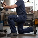 Premium Heavy Duty Cargo Trousers in Navy with Multiple Pockets and Reinforced Belt Loops - Sizes 28-52