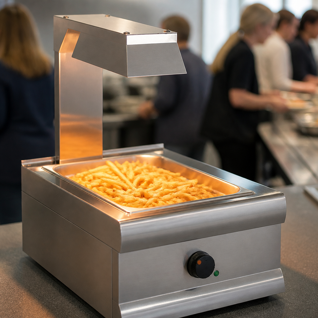 Commercial Chip Scuttle 3kg Stainless Steel Food Warmer