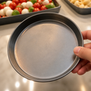 7" Commercial Black Iron Pizza Pan for Personal Sized Pizzas