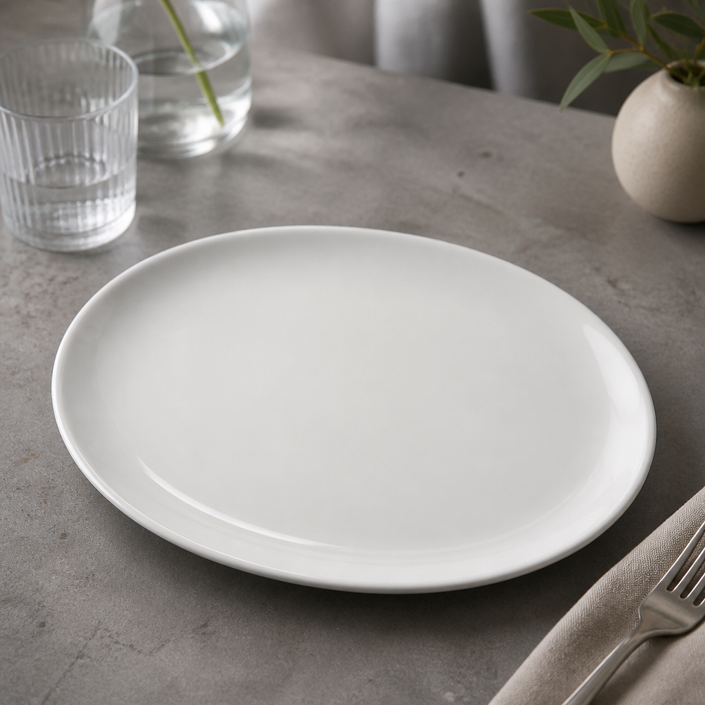 Commercial Oval Serving Plates 305x241mm Pack of 6