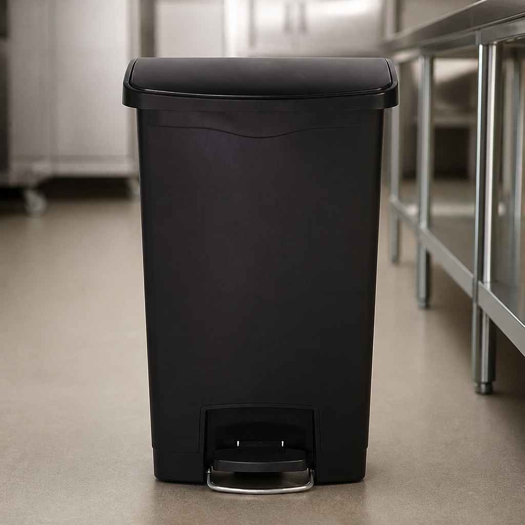 Commercial 50L Pedal Bin with Tight-Fitting Lid