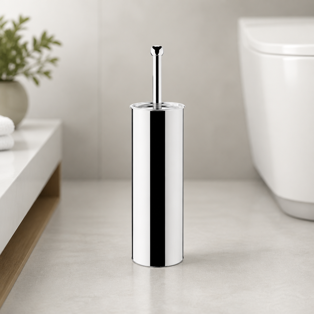 Commercial Toilet Brush with Slim Stainless Steel Holder