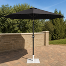 3m Round Commercial Parasol with Crank Handle and Tilt Mechanism