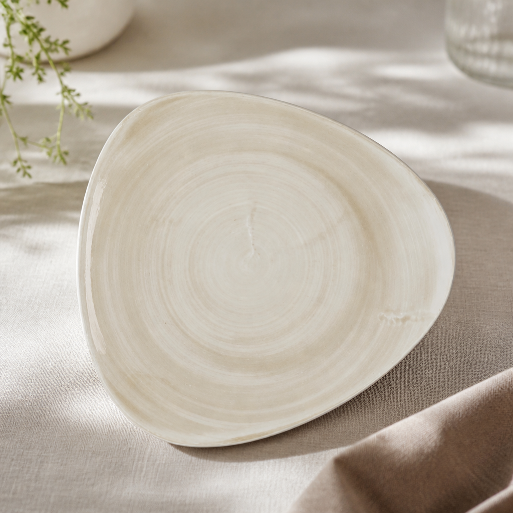 Commercial Canvas Natural Plates 228mm - 12 Pack