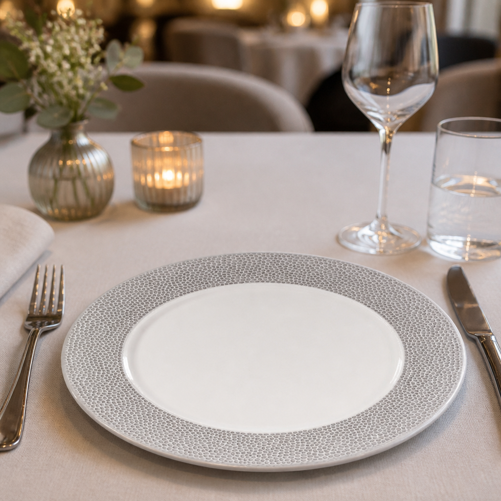 Commercial Presentation Plates 305mm Shale Grey 12 Pack