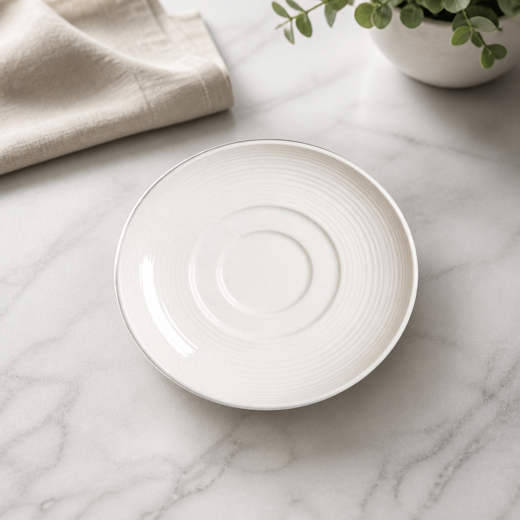 Commercial Hard Porcelain Saucers 152.5mm - 12 Pack