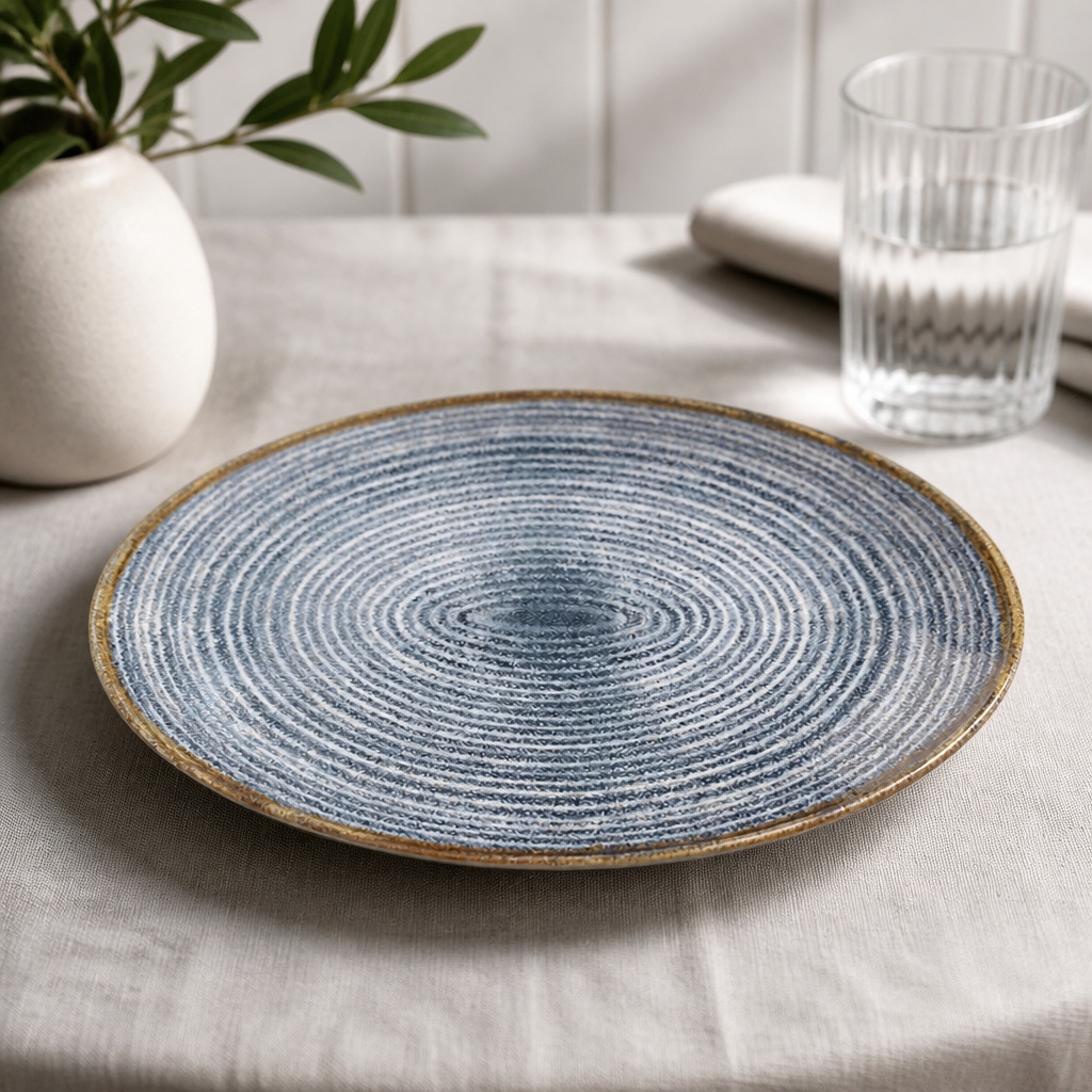 Commercial Coupe Plates 270mm Slate Blue - 12 Pack