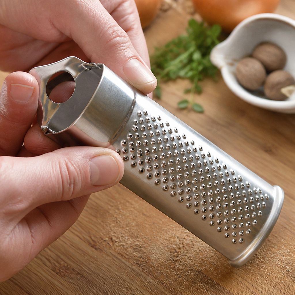 Commercial Nutmeg Grater for Fresh Spices and Cocktails