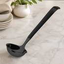 Commercial Large Gravy Ladle Black PVD Coating 6 Pack