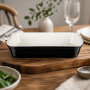 Commercial Cast Iron Roasting Dish 3L Enamelled Black