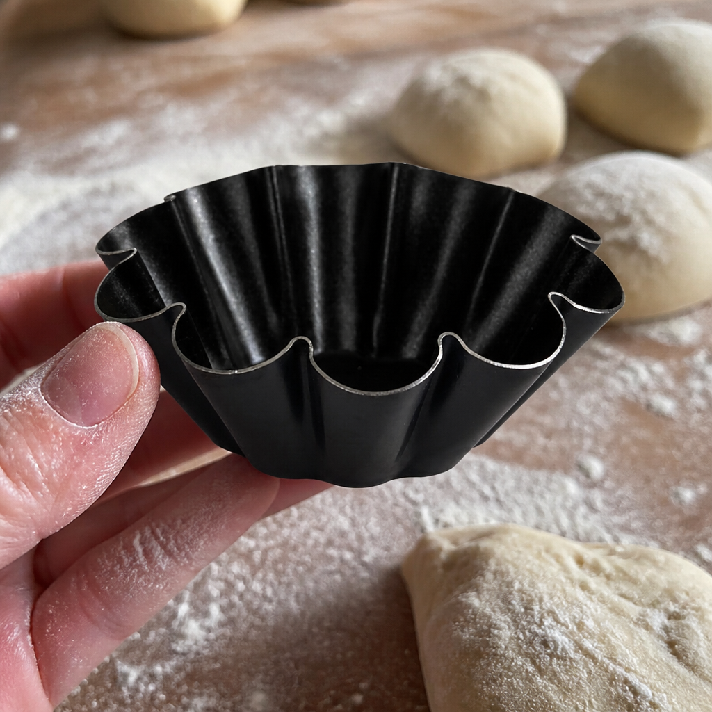 Commercial Non-Stick Mini Brioche Tin 75mm Pack of 12