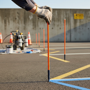 Premium Non-Conductive Line Marker Pin 900MM for Safe Ground Marking in Utility and Construction Applications