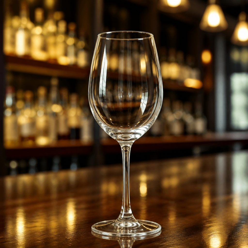 Clear 250ml commercial wine glasses, 6 pack