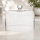 240mm Glass Dome Food Cover for Cakes and Pastries Display