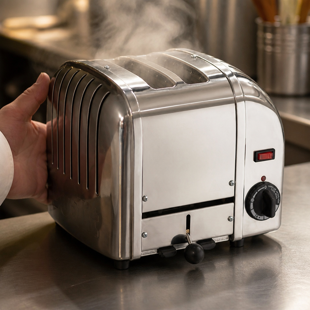 Commercial 2 Slice Toaster with Manual Lift Lever