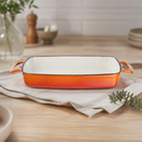 Commercial Cast Iron Casserole Dish 1.8Ltr Roasting Gratin
