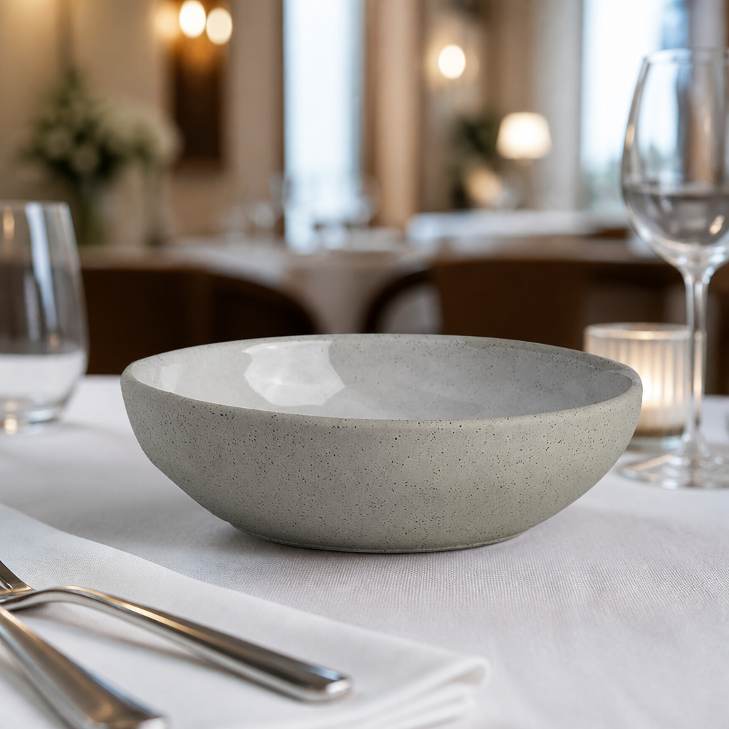 Commercial 197mm vitrified stoneware bowls 24 pack