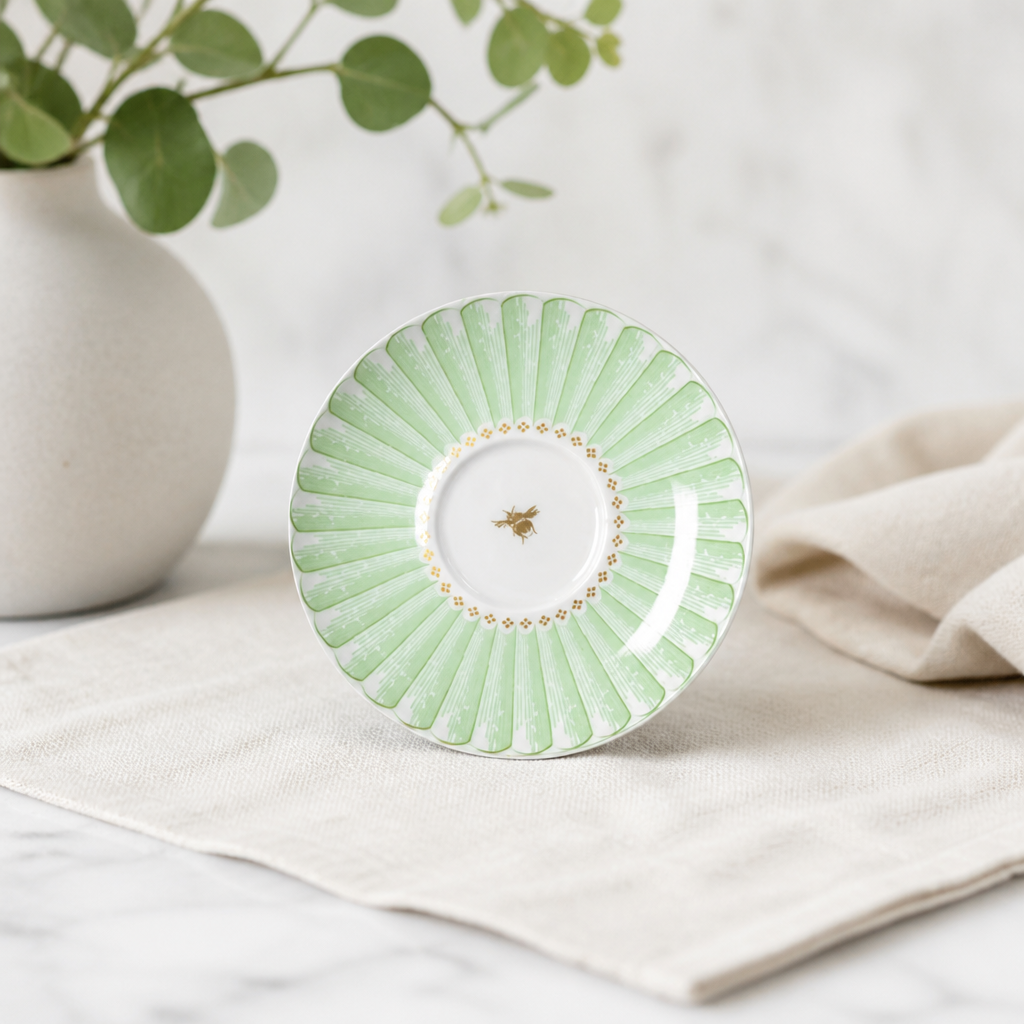 Commercial Tea Saucers 145mm - 12 Pack Hand-Painted Design
