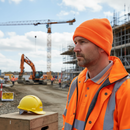 Premium High Visibility Knitted Beanie for Cold Weather - Comfortable Fit with Fluorescent Material for Enhanced Visibility