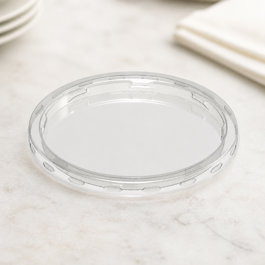 250ml Commercial Deli Pot Lids for Condiment Pots - 1800 Pack