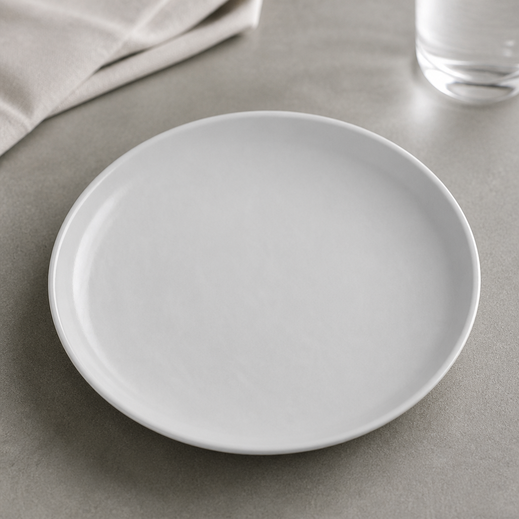 Commercial Round Melamine Plates 204mm for Catering 12 Pack