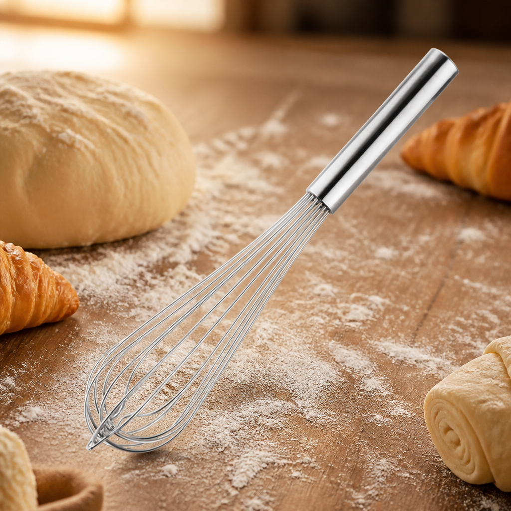 14 Inch Stainless Steel Heavy Whisk for commercial kitchens