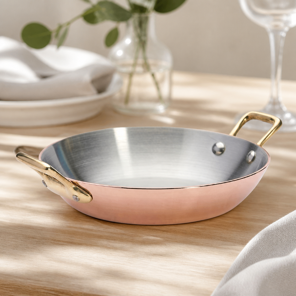 Commercial Copper Sizzler Plate 16cm 0.6 Ltr Capacity
