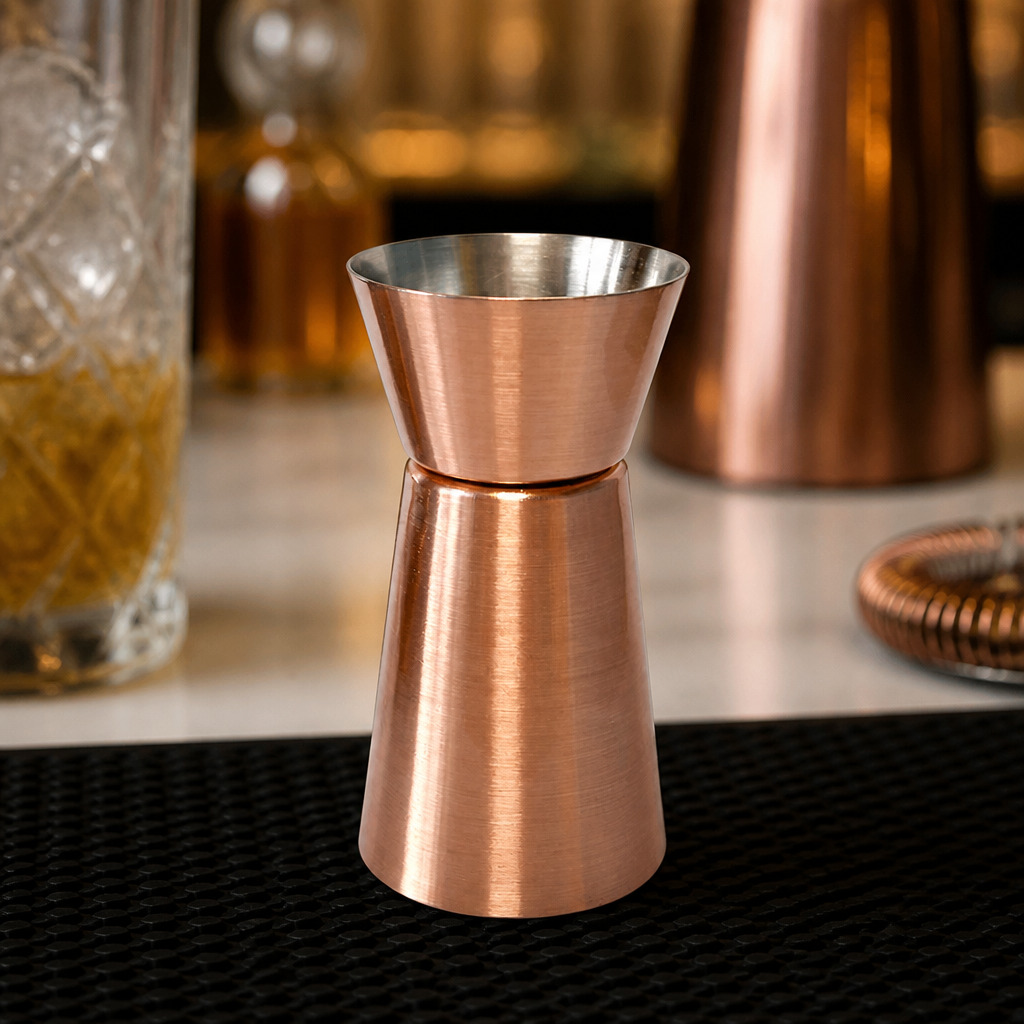 Commercial Copper Plated Jigger 25ml/50ml Thimble Measure