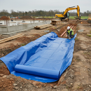 Premium Heavy Duty Blue Polythene Roll 1000G (250 MU) - 4M x 25M for Versatile Applications