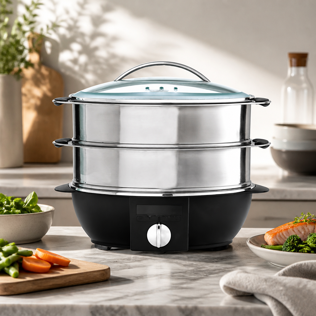 Commercial Multifunction Steamer 1900W Stainless Steel 4.25kg