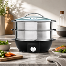 Commercial Multifunction Steamer 1900W Stainless Steel 4.25kg
