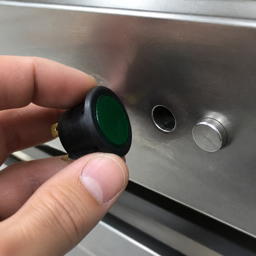 Commercial Green Signal Lamp for griddle equipment replacement