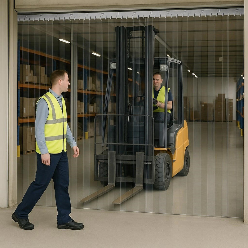 Clear PVC Strips – QuickMount, High Visibility - Linear Metre